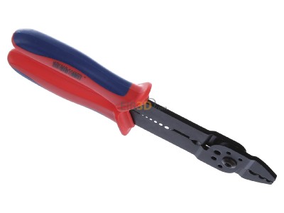 Top rear view Knipex 97 21 215 C Hand crimp tool 
