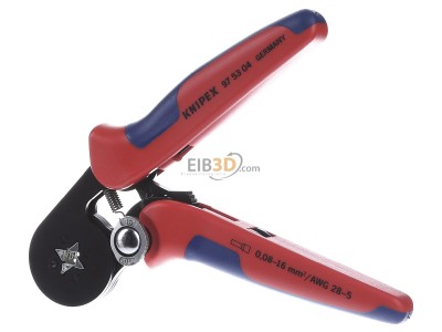 Frontansicht Knipex 97 53 04 Crimpzange f.Aderendh. 180mm 