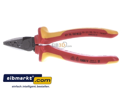 Front view Knipex-Werk 97 78 180 Mechanical crimp tool 0,25...16mm²
