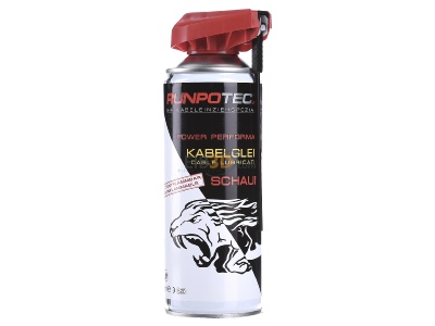 Front view Runpotec 20522 Cable pulling lubricant 
