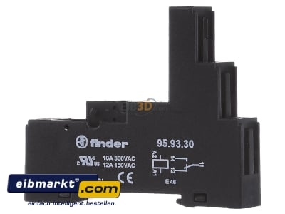 Front view Finder 95.93.30 Relay socket - 
