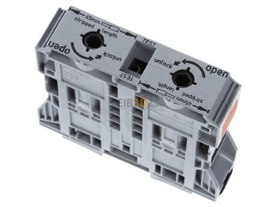 Top rear view WAGO 285-1185 Feed-through terminal block 
