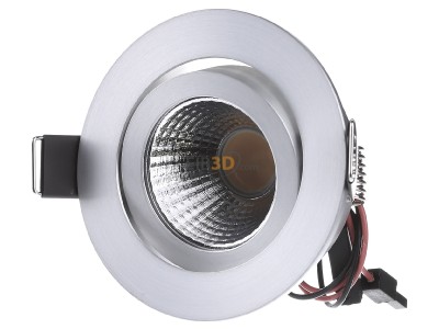 Frontansicht Brumberg 12361253 LED-Einbaustrahler 350mA 3000K alu 