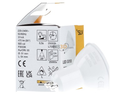 View on the left SLV 1005079 LED-lamp/Multi-LED 220...240V GU10 white 
