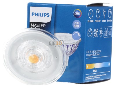Frontansicht Signify Lampen MAS LED sp #30720900 LED-Reflektorlampe MR16 930 36Gr. MAS LED sp 30720900