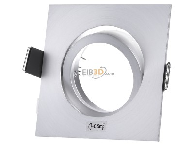 Front view Brumberg 0065.25 Recessed spotlight 50W aluminum matt, 
