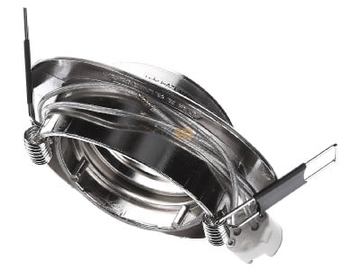 Top rear view Brumberg 1963.15 LV recessed downlight GX5.3 50W nickel-matt, 
