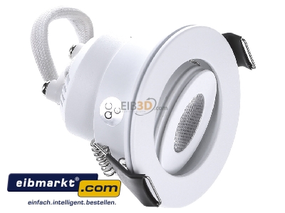 Ansicht oben links EVN Lichttechnik P 20030102 ws P-LED Einbauleuchte 700mA 3W 3000K 