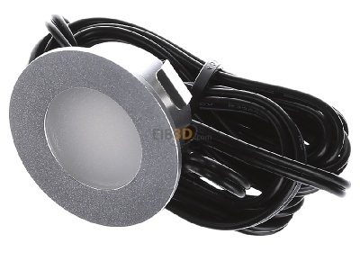 Ansicht oben vorne EVN Lichttechnik L22151402 LED-Deckeneinbauleuchte 3000K rund 12VDC alu 