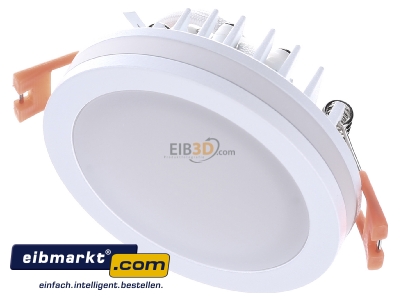 Ansicht oben vorne EVN Lichttechnik P02060102 P-LED Deckeneinbauleuchte 3000K 350mA rund ws 