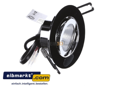 Ansicht oben links EVN Lichttechnik PC20061140 P-LED Deckeneinbauleuchte 4000K 350mA rund chr 