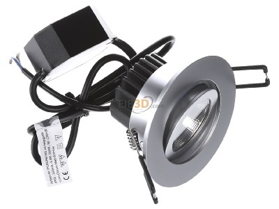 Ansicht oben links EVN PC650N91502 P-LED Einbauleuchte 230V 3000K chr/matt 