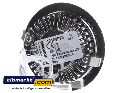 Ansicht hinten Brumberg Leuchten 12109023 LED-Einbauleuchte 12V DC, chrom 