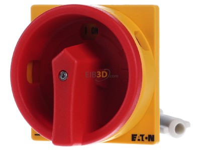 Front view Eaton SVB-P1/M Handle for power circuit breaker red 
