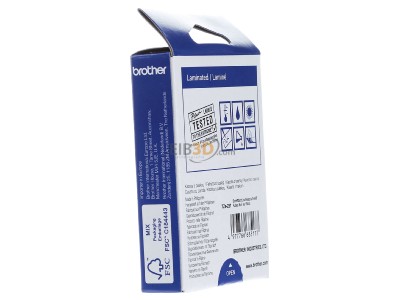 View on the right Brother TZe-231 Labelling tape 12mm white / black 
