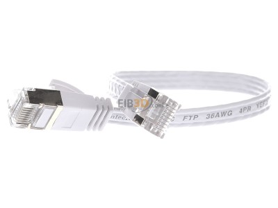 Front view Wantec 7003 ws 0,25m Patch cord 0,25m 
