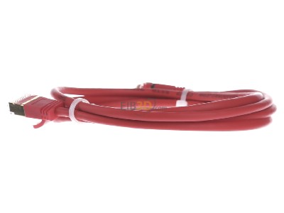 Ansicht rechts Wantec 7160 rt 1,5m SSTP-Patchkabel Cat.6A rt 1,5m Steck. 4mm 