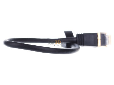 Back view Wantec 7199 sw 0,25m Patch cord 0,25m 
