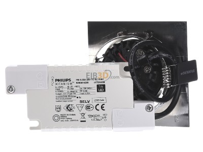 Ansicht hinten Brumberg 39365023 LED-Einbaustrahler 3000K chrom dimm. 