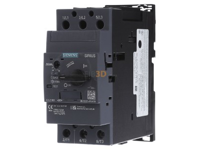 Frontansicht Siemens 3RV2031-4VA10 Leistungsschalter A-ausl. 35-45A 