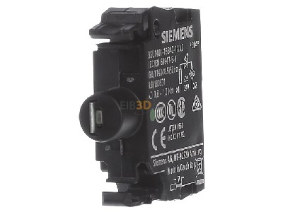 Back view Siemens 3SU1401-1BB40-1AA0 Lamp holder for indicator light green 
