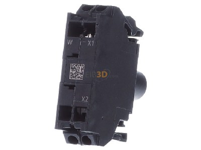 Front view Siemens 3SU1401-1BB60-3AA0 Lamp holder for indicator light white 
