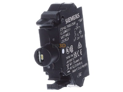 Back view Siemens 3SU1401-1BB60-3AA0 Lamp holder for indicator light white 
