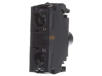 Front view Siemens 3SU1401-1BF60-1AA0 Lamp holder for indicator light white 
