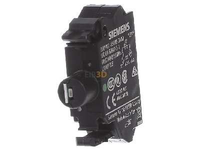 Back view Siemens 3SU1401-1BG40-3AA0 Lamp holder for indicator light green 
