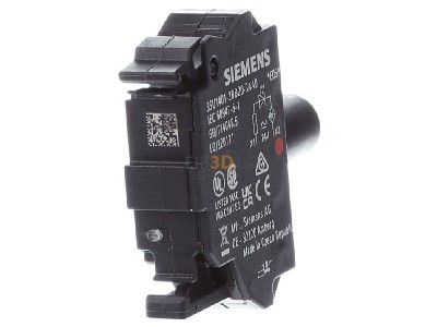 Back view Siemens 3SU1401-2BB20-3AA0 Lamp holder for indicator light red 
