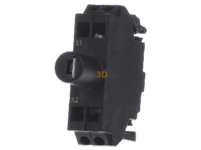 Front view Siemens 3SU1401-2BB40-3AA0 Lamp holder for indicator light green 
