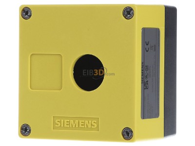 Front view Siemens 3SU1801-0AA00-0AB2 Installation housing for control devices 
