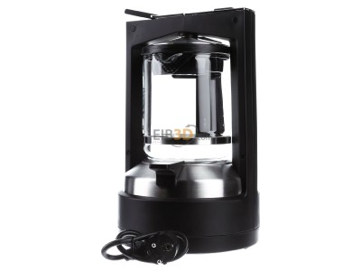 Back view Krups KM 4689 sw Coffee maker with glass jug 
