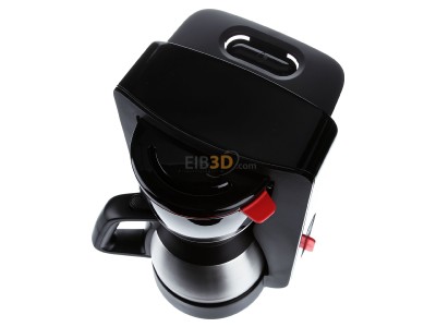 View up front Bosch SDA TKA6M273 sw Coffee maker with thermos flask
