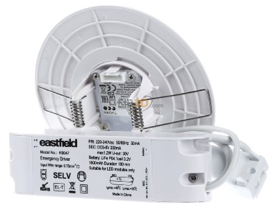 Back view Zumtobel IRIS ANTIP #96635650 Emergency luminaire IP20 IRIS ANTIP 96635650
