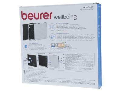 Back view Beurer LR 200/210HEPAFilter Accessory for small domestic applicances 
