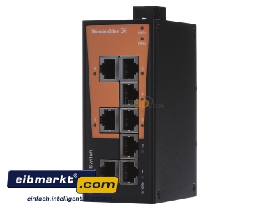 Front view Weidmller IE-SW-BL08-8TX Network switch Fast Ethernet
