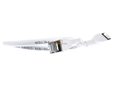 View on the left CommScope/AMP Netconn TN-6000A ws 0,5m RJ45 8(8) Patch cord 6A (IEC) 0,5m 
