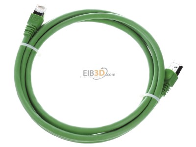 Ansicht oben hinten Teleg�rtner L00001A0139 Patchkabel S/FTP Cat7 gn 2,0m PUR 