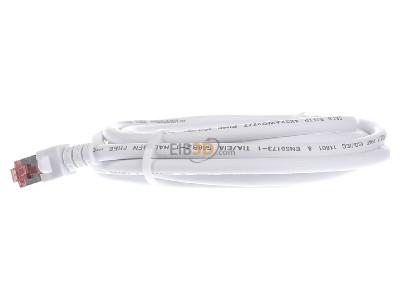 Ansicht rechts EFB-Elektronik EC6000 3m ws S/FTP Patchkabel Cat.6 2xRJ45 mit S/FTP 