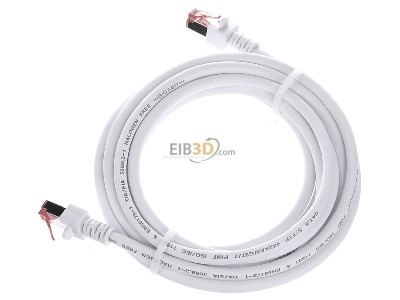 Ansicht oben rechts EFB-Elektronik EC6000 3m ws S/FTP Patchkabel Cat.6 2xRJ45 mit S/FTP 