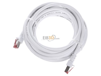 Ansicht oben vorne EFB-Elektronik EC6000 5m ws S/FTP Patchkabel Cat.6 2xRJ45 mit S/FTP 