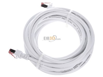 Ansicht oben rechts EFB-Elektronik EC6000 5m ws S/FTP Patchkabel Cat.6 2xRJ45 mit S/FTP 