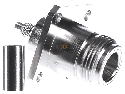 View on the right Telegrtner J01021A0152 N jack connector 
