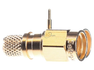 View on the left Telegrtner J01150A0611 SMA plug connector 
