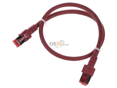 View up front EFB-Elektronik EC6000 0,5m rt S/FTP RJ45 8(8) Patch cord Cat.6 0,5m 
