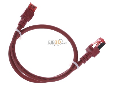 Top rear view EFB-Elektronik EC6000 0,5m rt S/FTP RJ45 8(8) Patch cord Cat.6 0,5m 
