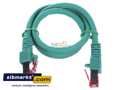 View up front EFB-Elektronik EC6000 0,5m gn S/FTP RJ45 8(8) Patch cord Cat.6 0,5m 
