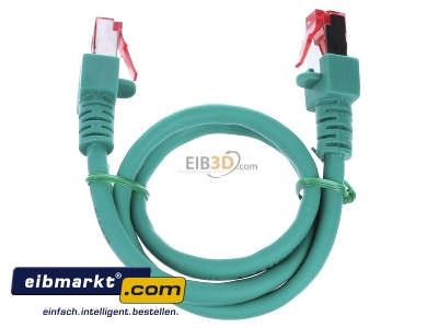 Top rear view EFB-Elektronik EC6000 0,5m gn S/FTP RJ45 8(8) Patch cord Cat.6 0,5m 
