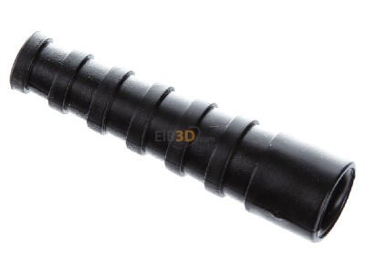 View top left Telegrtner B00081A1272 Coax type cable bend restrictor black 
